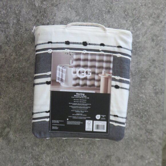 UGG shower curtain Sterling 72" x 72" - Picture 4 of 6
